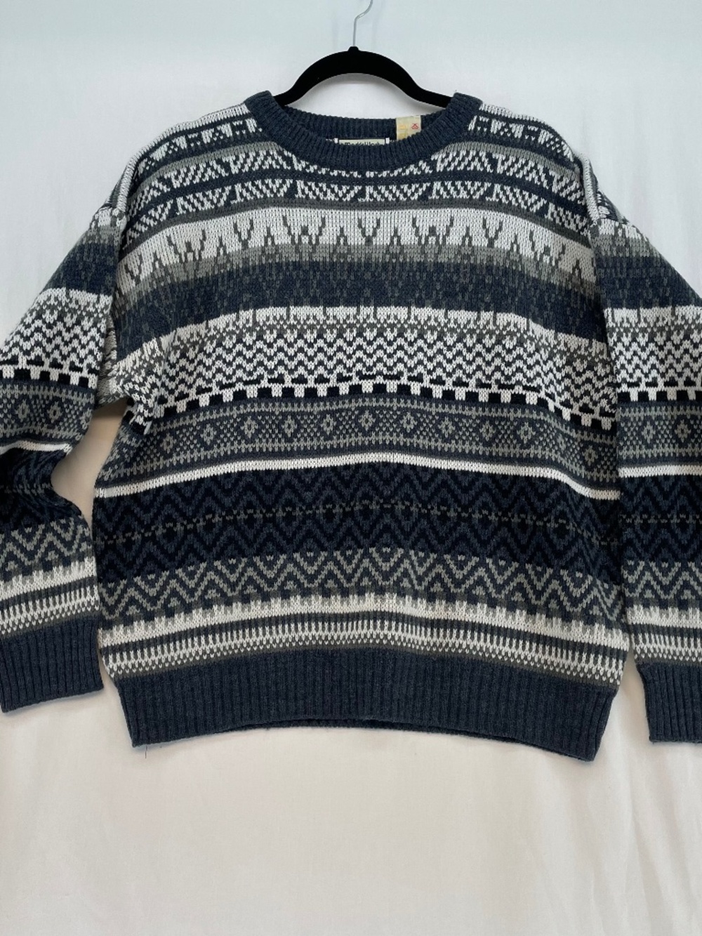 Mark’s Work Wearhouse Knit Sweater Blue Gray Women’s XL - VINTAGE